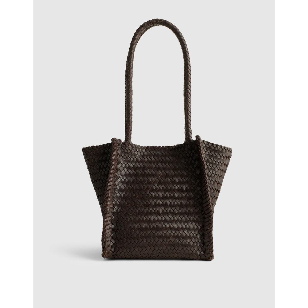 NWOT Madewell The Small Lexington Woven Tote Coffee Bean